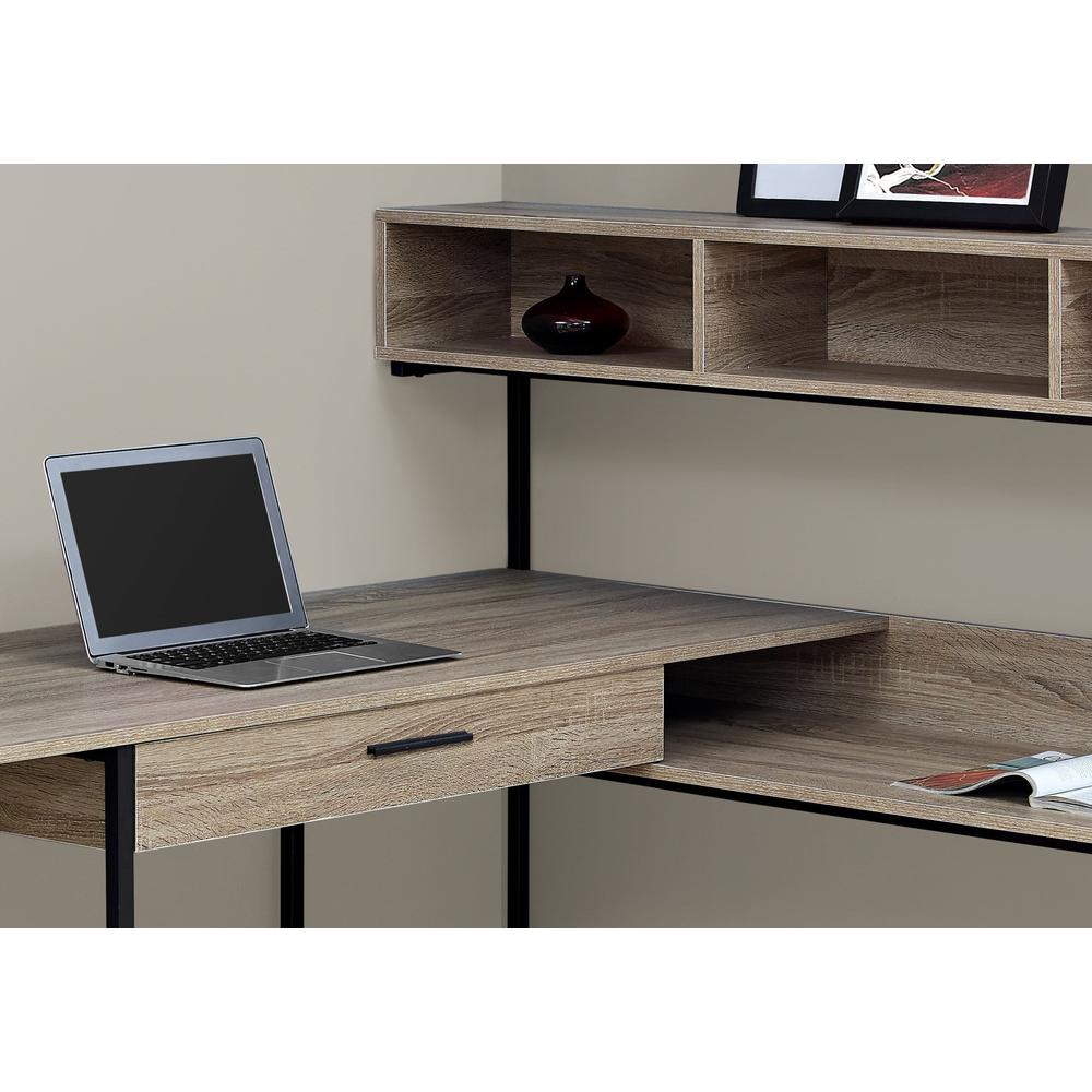 Computer Desk, Home Office, Corner, Storage Drawers, L Shape, Work, Laptop. Picture 3