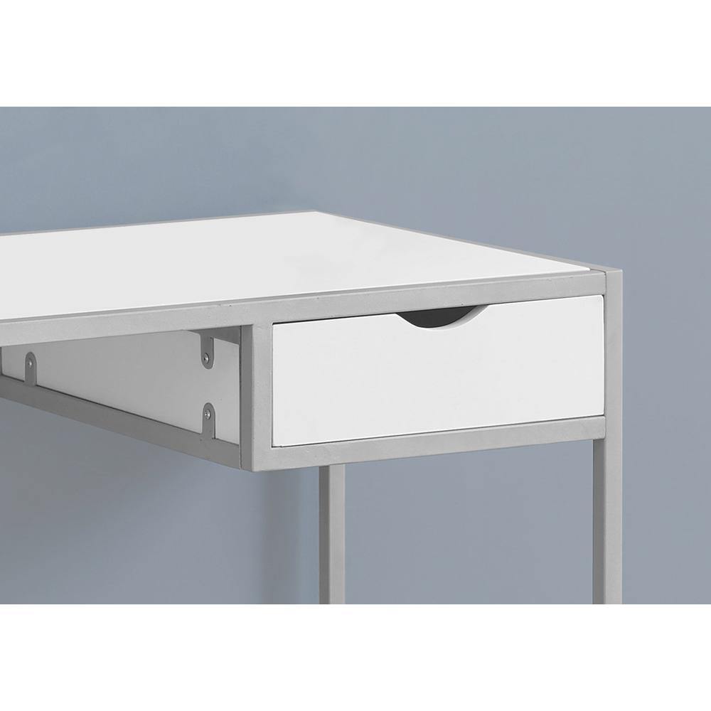Computer Desk, Home Office, Laptop, Storage Drawer, 42L, Work. Picture 3