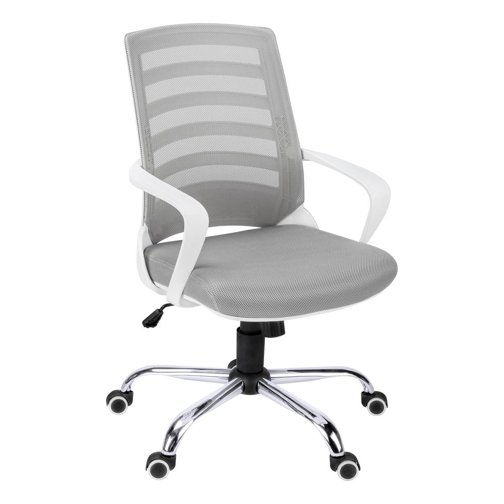 Office Chair, Adjustable Height, Swivel, Ergonomic, Armrests, Computer Desk. Picture 1