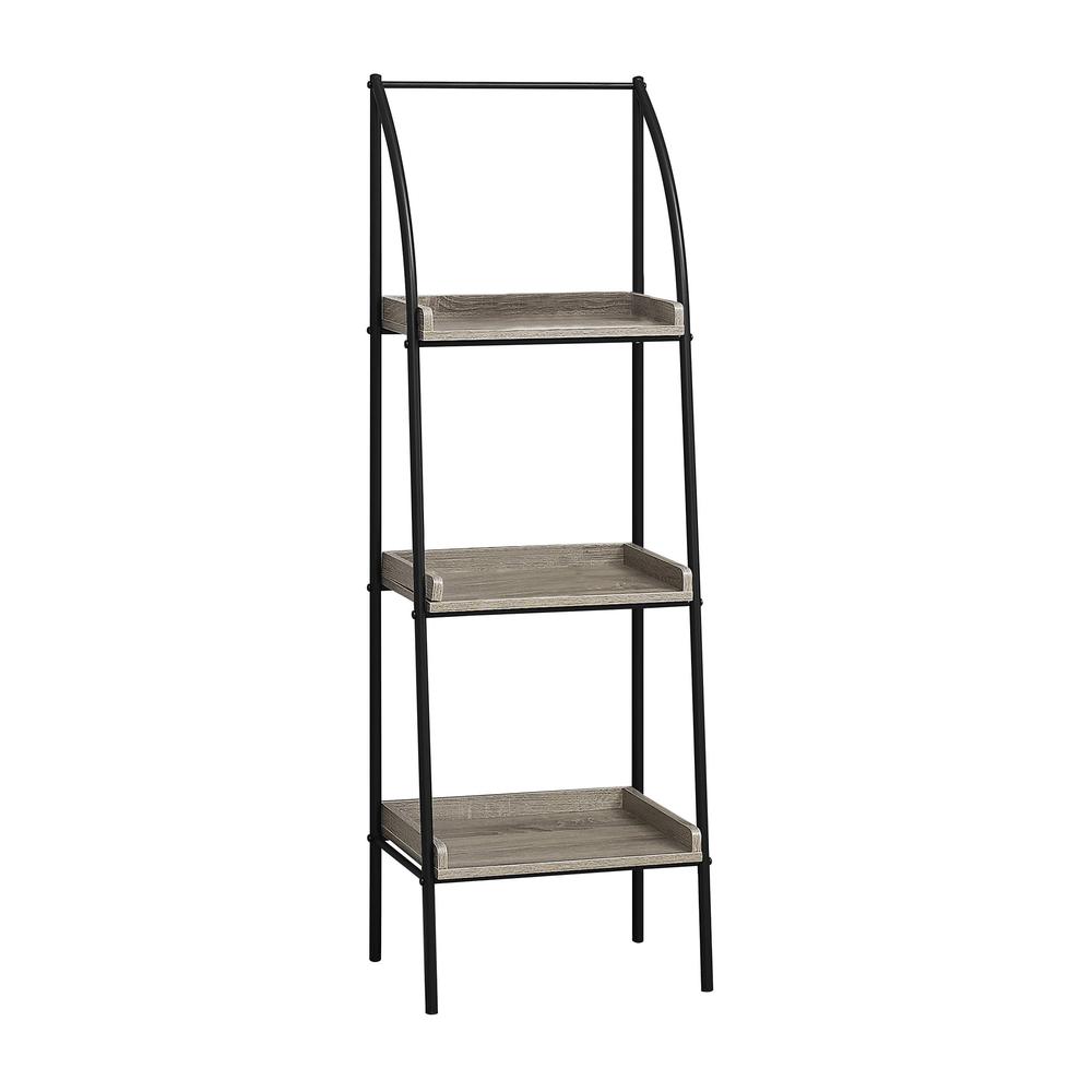 Bookshelf, Bookcase, Etagere, Corner, 3 Tier, 48H, Office, Bedroom. Picture 1