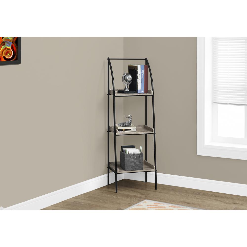 Bookshelf, Bookcase, Etagere, Corner, 3 Tier, 48H, Office, Bedroom. Picture 3