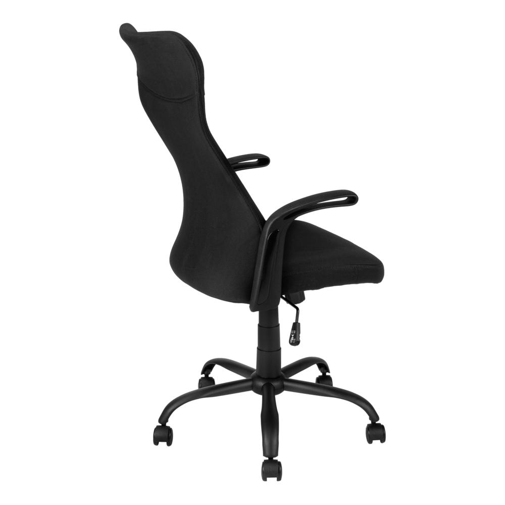Office Chair, Adjustable Height, Swivel, Ergonomic, Armrests, Computer Desk. Picture 3