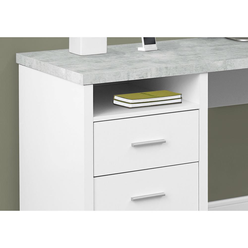 Computer Desk, Home Office, Corner, Left, Right Set-up, Storage Drawers, 80L, L. Picture 3