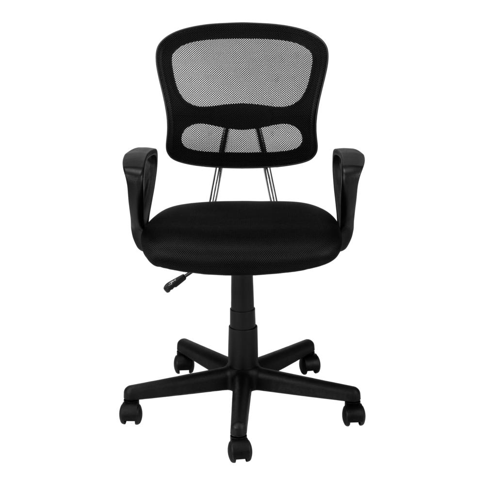 Office Chair, Adjustable Height, Swivel, Ergonomic, Armrests, Computer Desk. Picture 2
