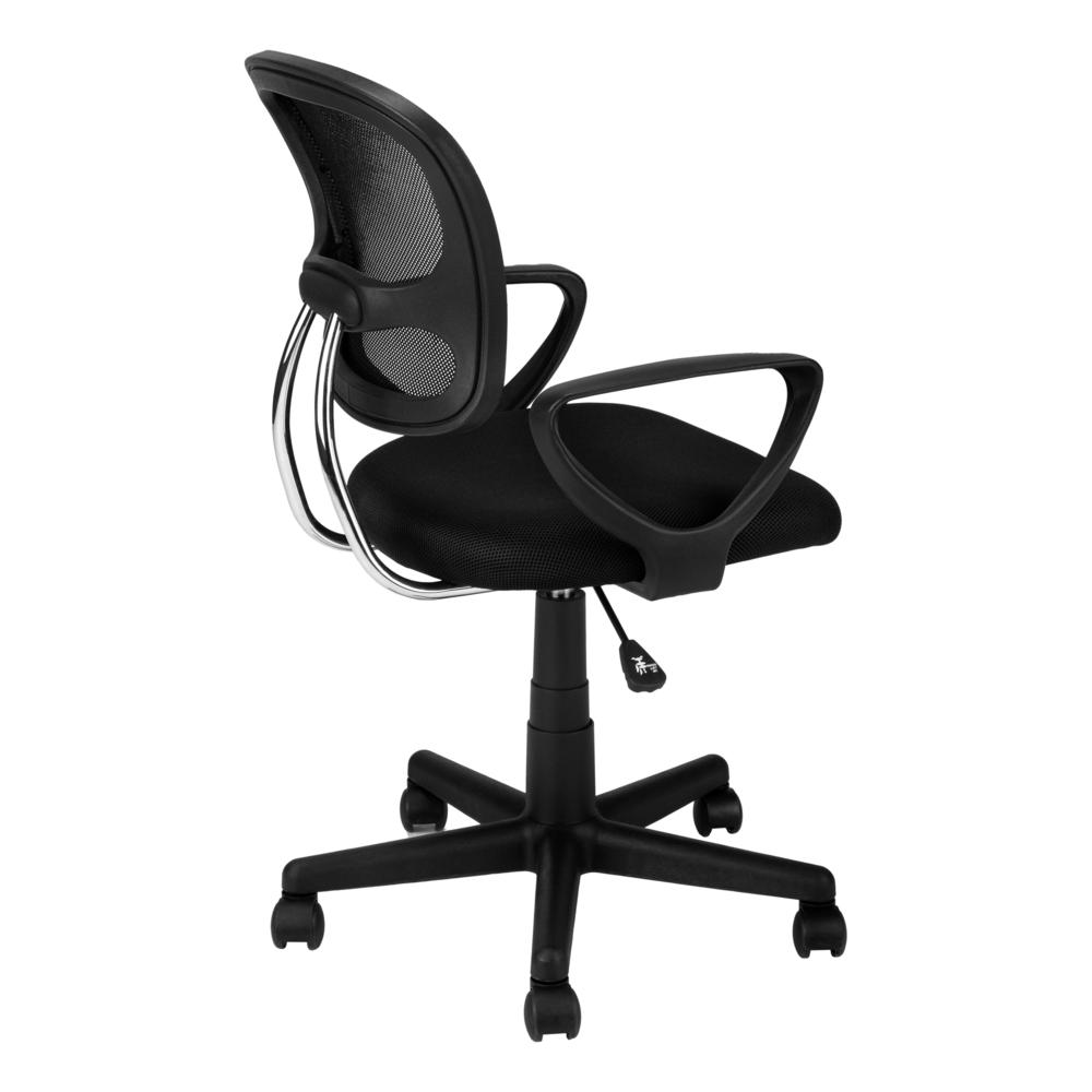 Office Chair, Adjustable Height, Swivel, Ergonomic, Armrests, Computer Desk. Picture 3