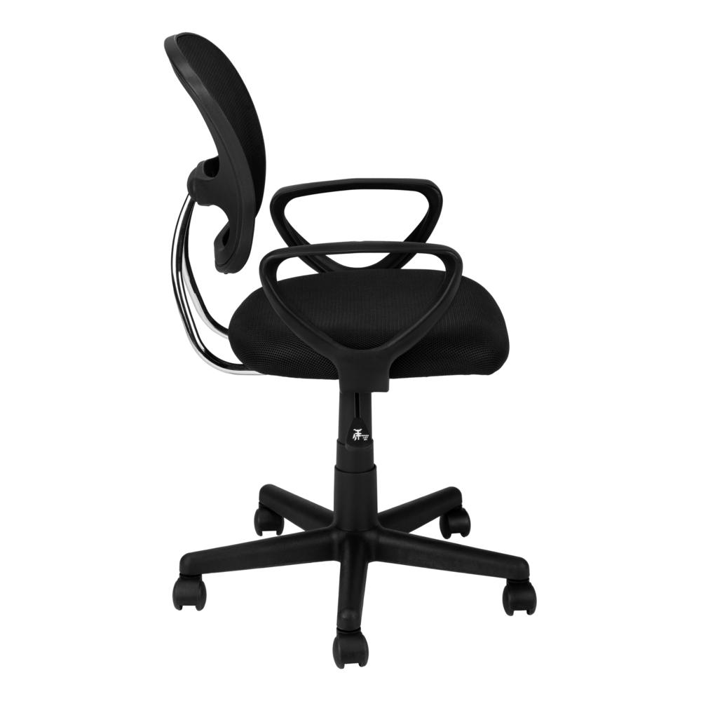 Office Chair, Adjustable Height, Swivel, Ergonomic, Armrests, Computer Desk. Picture 4