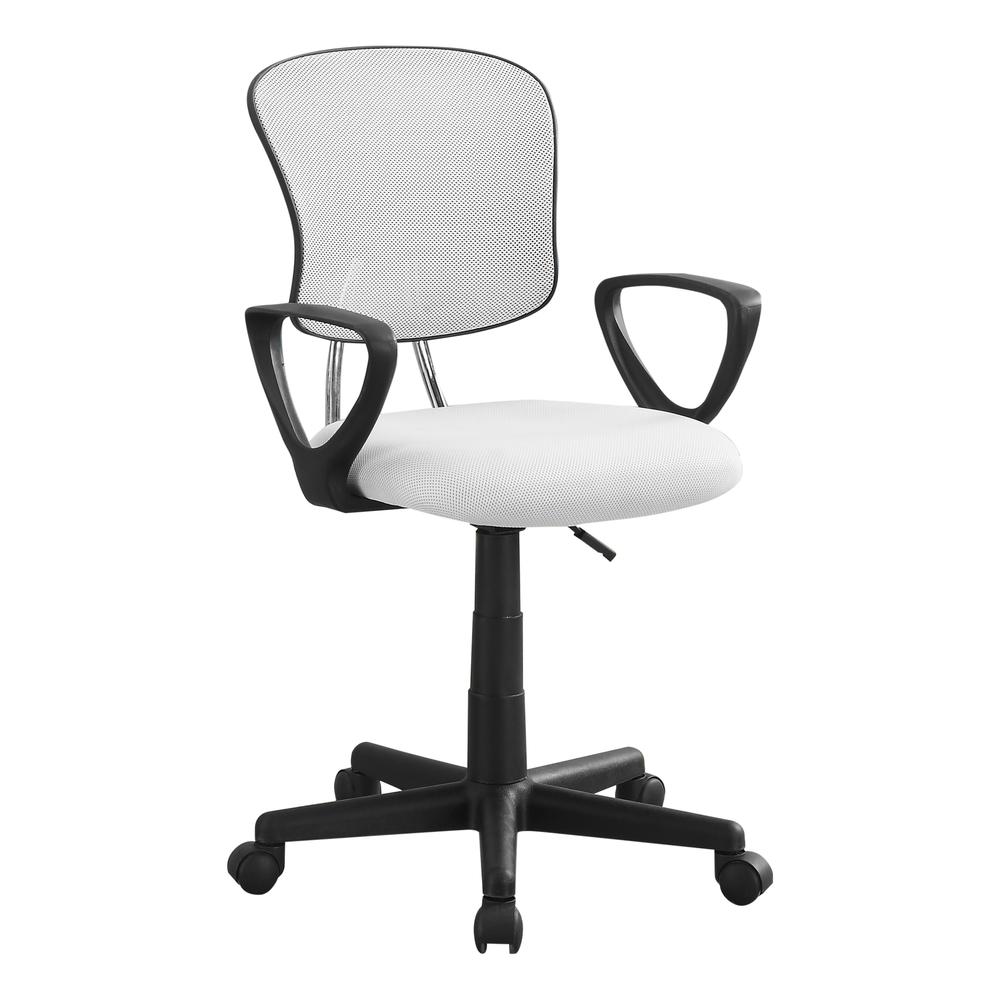 Office Chair, Adjustable Height, Swivel, Ergonomic, Armrests, Computer Desk. Picture 1