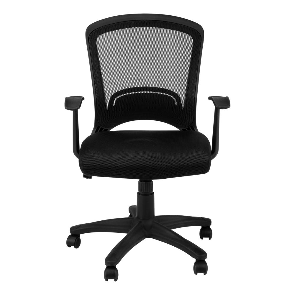 Office Chair, Adjustable Height, Swivel, Ergonomic, Armrests, Computer Desk. Picture 2