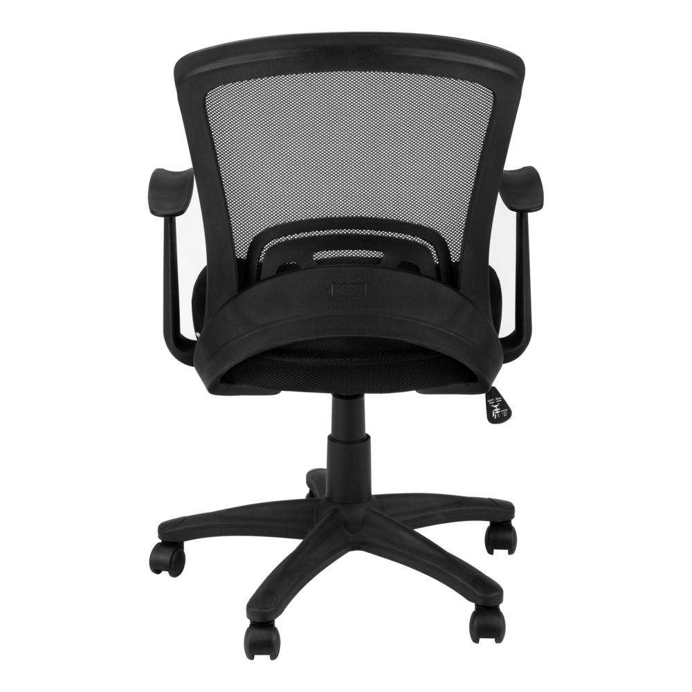 Office Chair, Adjustable Height, Swivel, Ergonomic, Armrests, Computer Desk. Picture 5