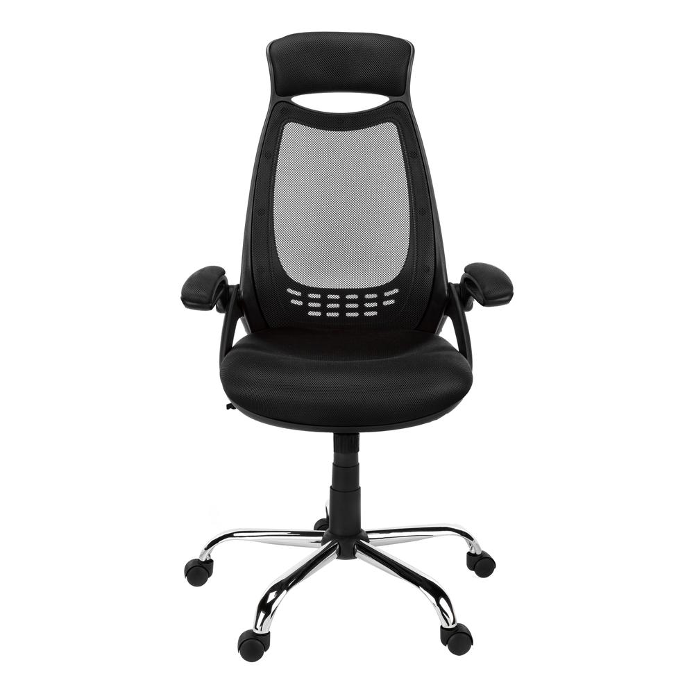 Office Chair, Adjustable Height, Swivel, Ergonomic, Armrests, Computer Desk. Picture 2