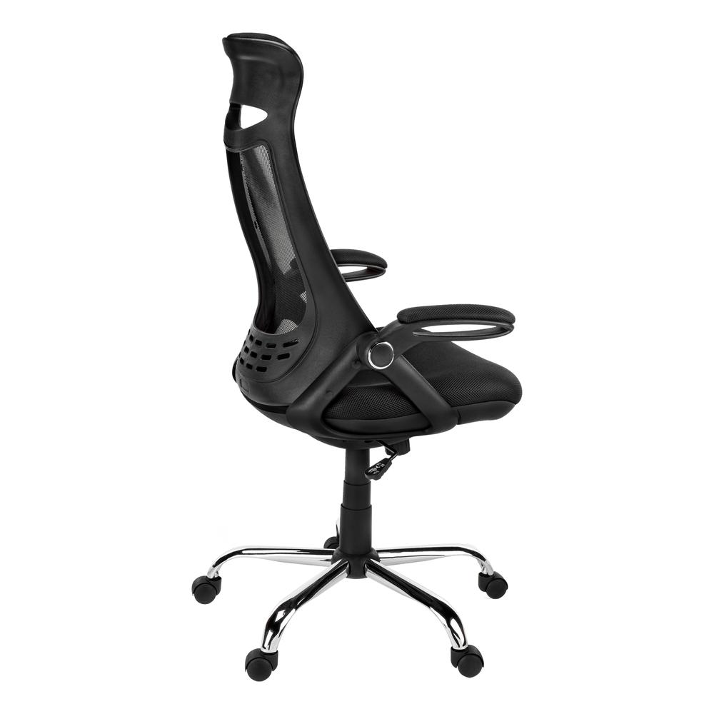 Office Chair, Adjustable Height, Swivel, Ergonomic, Armrests, Computer Desk. Picture 3