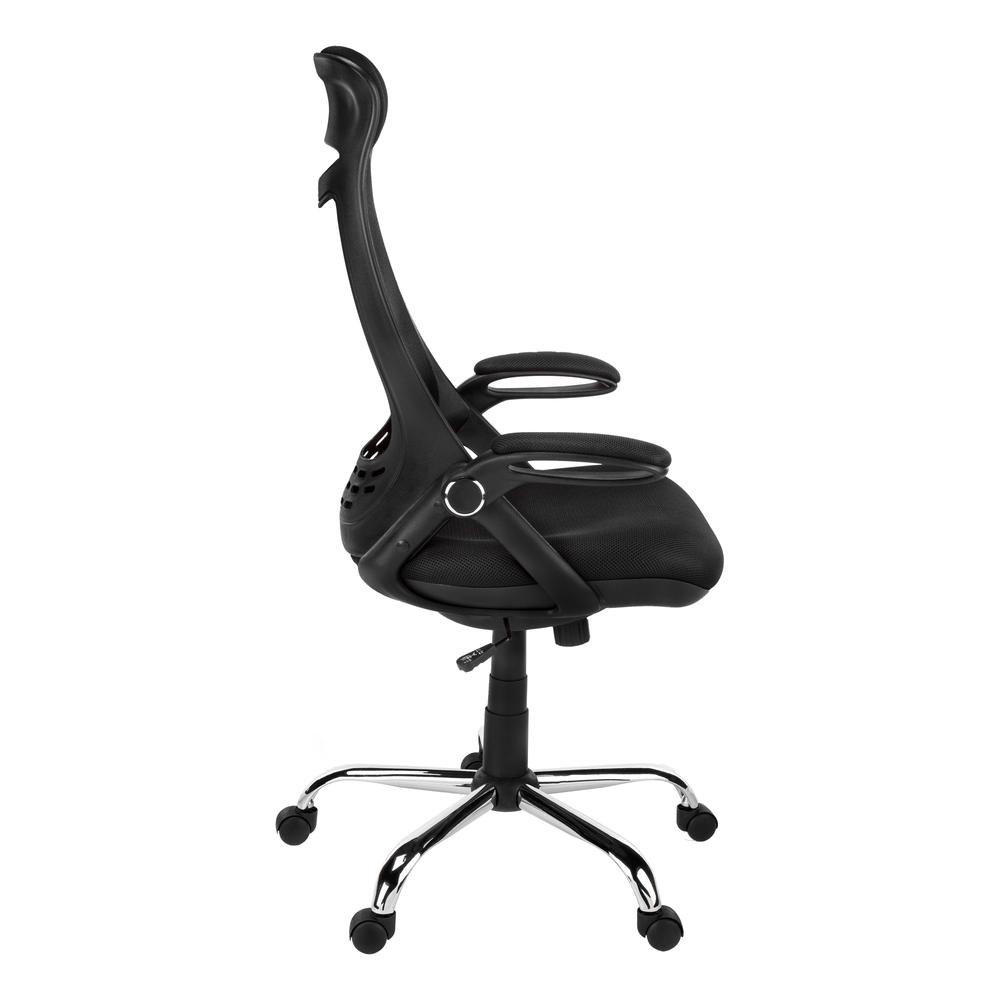 Office Chair, Adjustable Height, Swivel, Ergonomic, Armrests, Computer Desk. Picture 4
