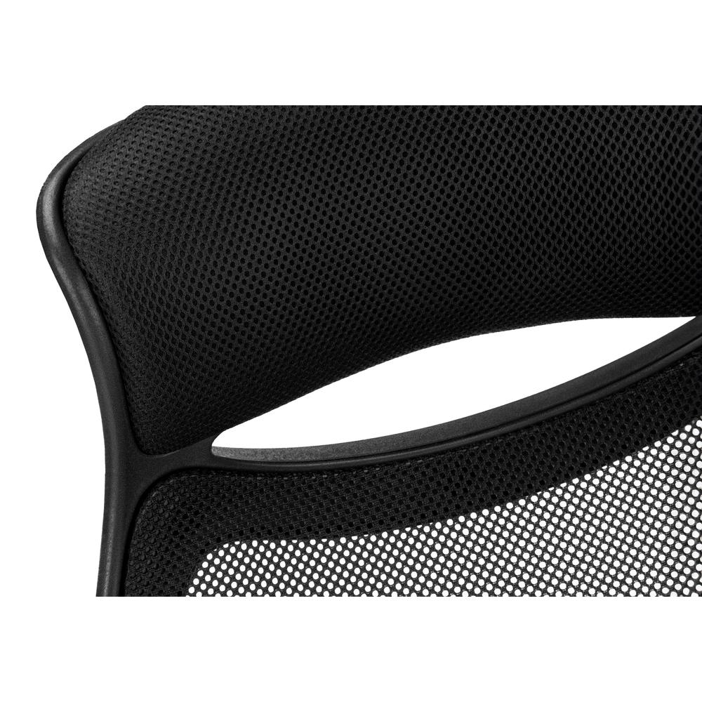 Office Chair, Adjustable Height, Swivel, Ergonomic, Armrests, Computer Desk. Picture 6