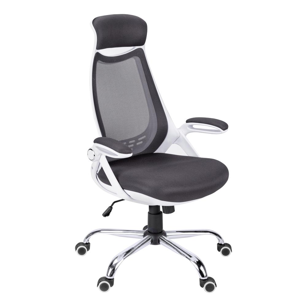 Office Chair, Adjustable Height, Swivel, Ergonomic, Armrests, Computer Desk. Picture 1