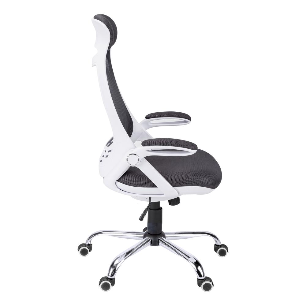 Office Chair, Adjustable Height, Swivel, Ergonomic, Armrests, Computer Desk. Picture 4