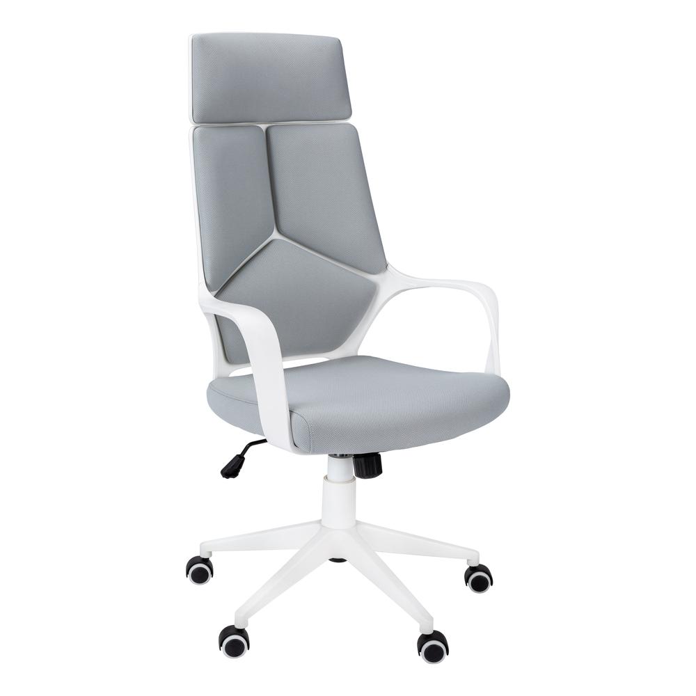 Office Chair, Adjustable Height, Swivel, Ergonomic, Armrests, Computer Desk. Picture 1