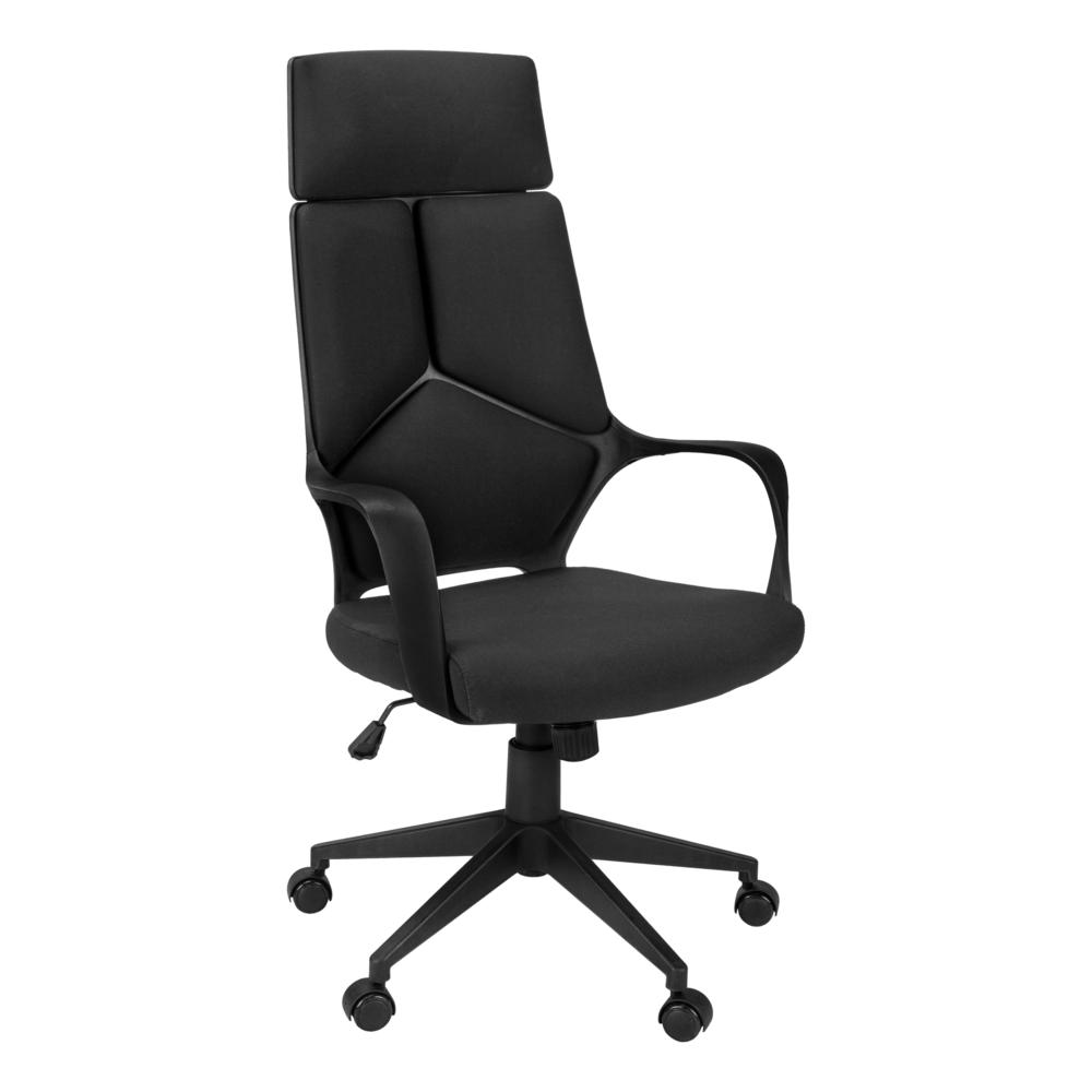Office Chair, Adjustable Height, Swivel, Ergonomic, Armrests, Computer Desk. Picture 1