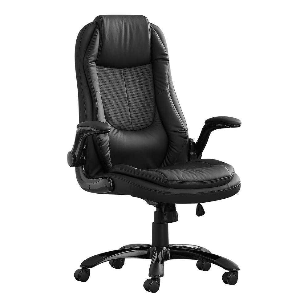Office Chair, Adjustable Height, Swivel, Ergonomic, Armrests, Computer Desk. Picture 1