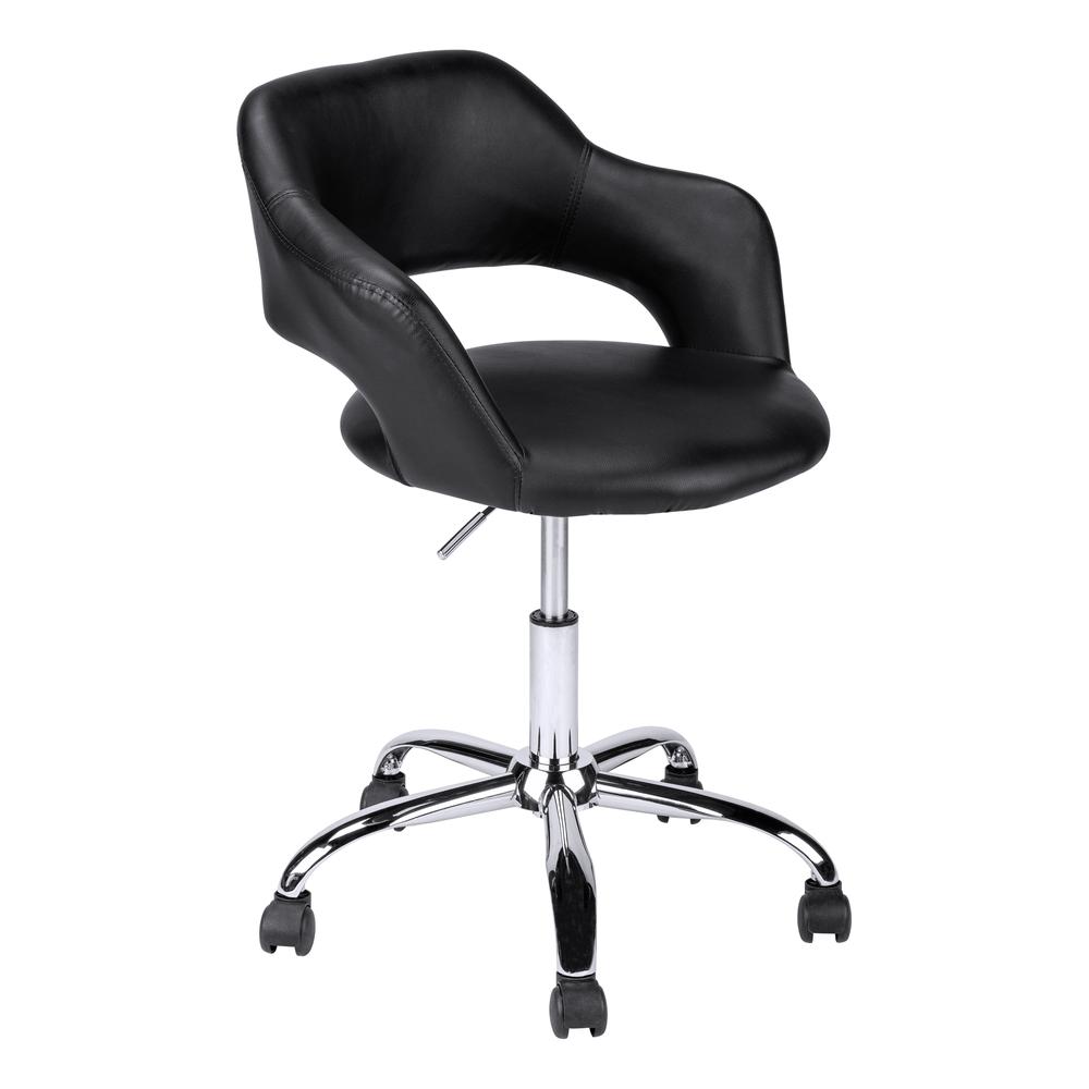 Office Chair, Adjustable Height, Swivel, Ergonomic, Armrests, Computer Desk. Picture 1
