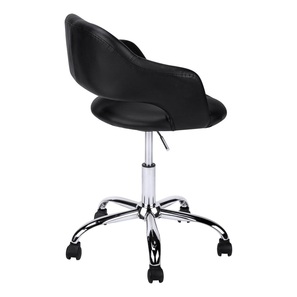 Office Chair, Adjustable Height, Swivel, Ergonomic, Armrests, Computer Desk. Picture 3