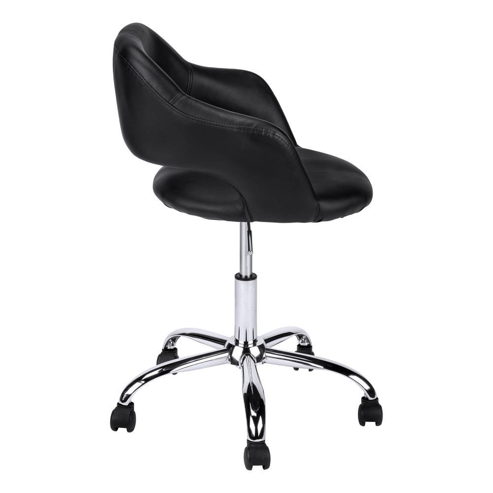 Office Chair, Adjustable Height, Swivel, Ergonomic, Armrests, Computer Desk. Picture 4