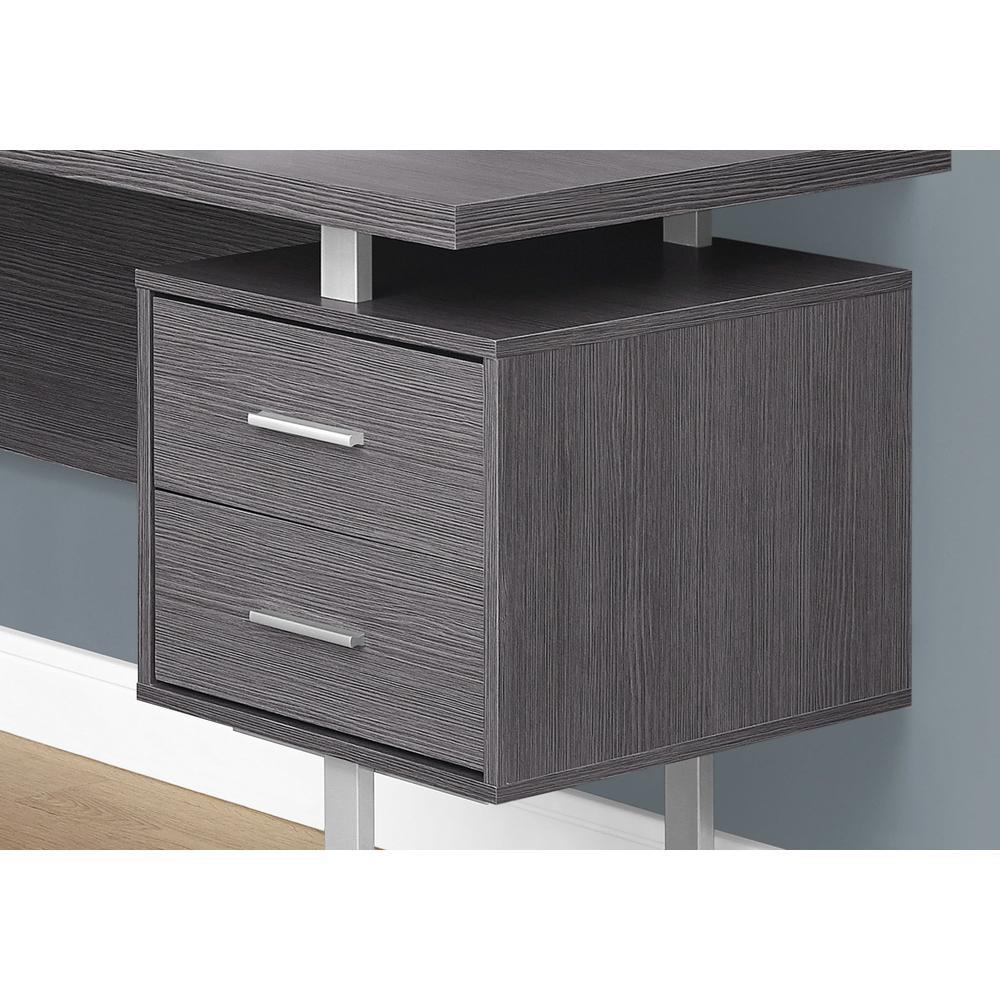 Computer Desk, Home Office, Corner, Left, Right Set-up, Storage Drawers, 70L. Picture 3