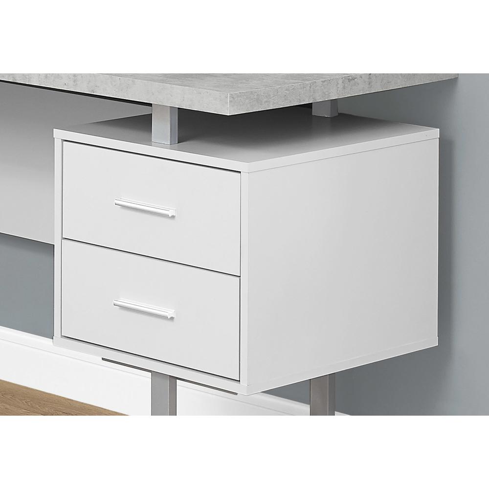 Computer Desk, Home Office, Corner, Left, Right Set-up, Storage Drawers, 70L. Picture 3