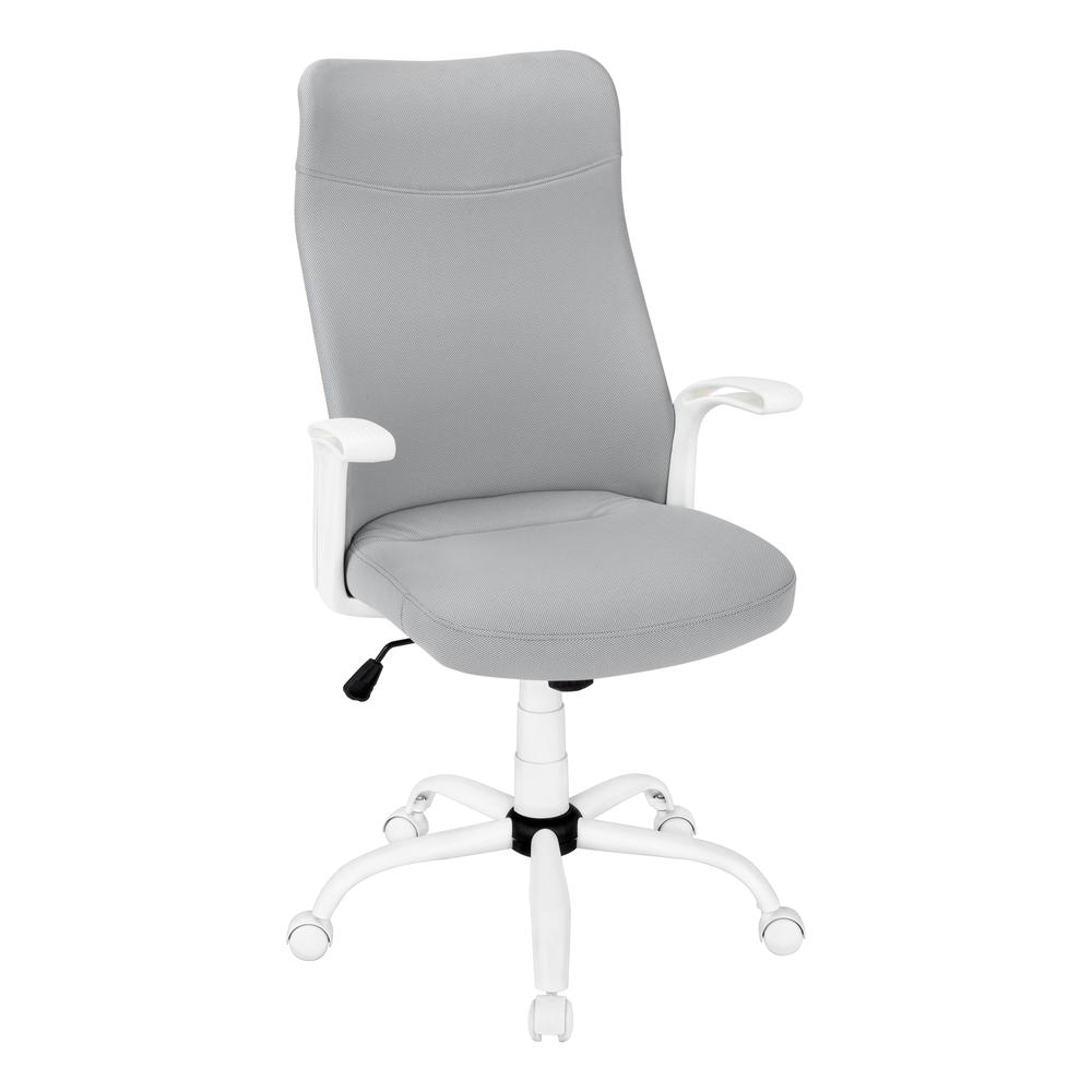 Office Chair, Adjustable Height, Swivel, Ergonomic, Armrests, Computer Desk. Picture 1