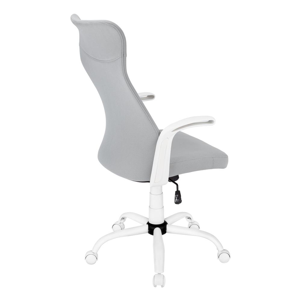 Office Chair, Adjustable Height, Swivel, Ergonomic, Armrests, Computer Desk. Picture 3