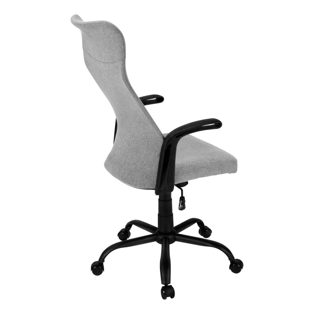 Office Chair, Adjustable Height, Swivel, Ergonomic, Armrests, Computer Desk. Picture 3