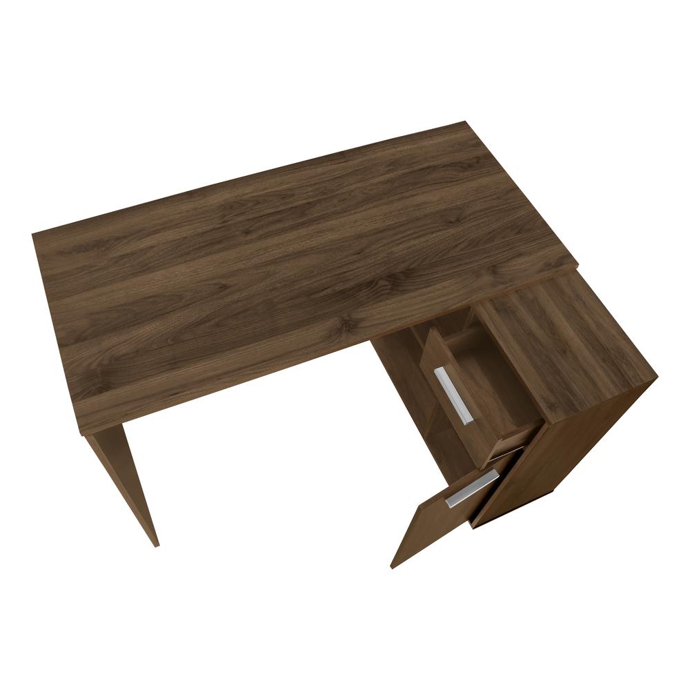Computer Desk, Home Office, Corner, Storage Drawers, 46L, L Shape, Work. Picture 5