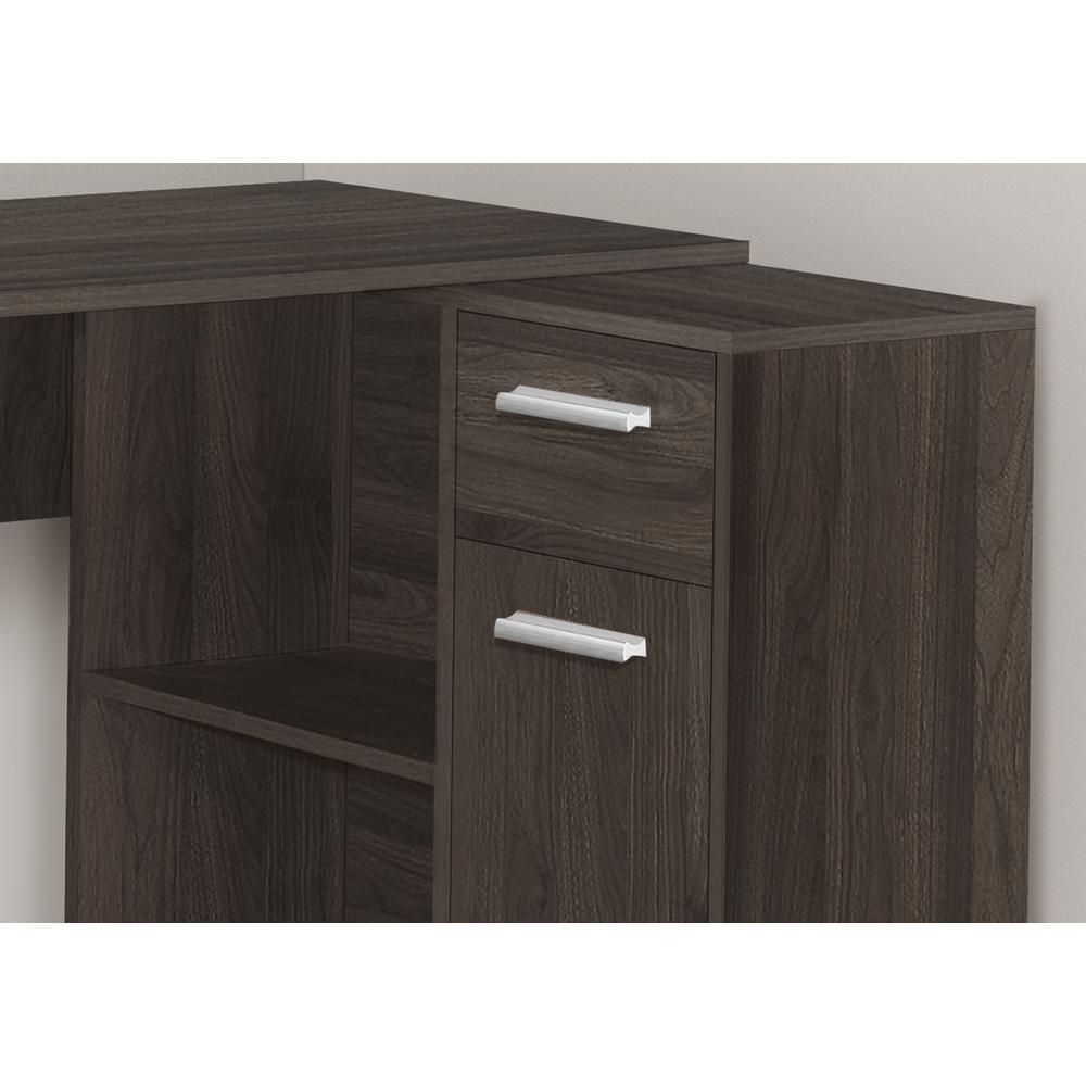 Computer Desk, Home Office, Corner, Storage Drawers, 46L, L Shape, Work. Picture 3