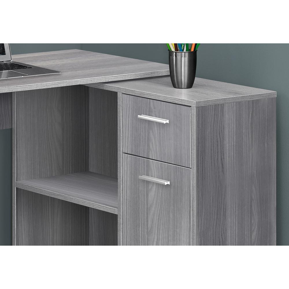 Computer Desk, Home Office, Corner, Storage Drawers, 46L, L Shape, Work. Picture 3