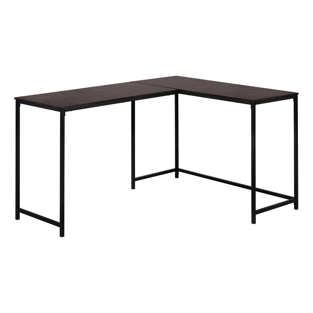 Computer Desk, Home Office, Corner, 58L, L Shape, Work, Laptop, Brown Laminate. Picture 1