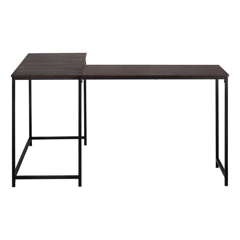Computer Desk, Home Office, Corner, 58L, L Shape, Work, Laptop, Brown Laminate. Picture 2