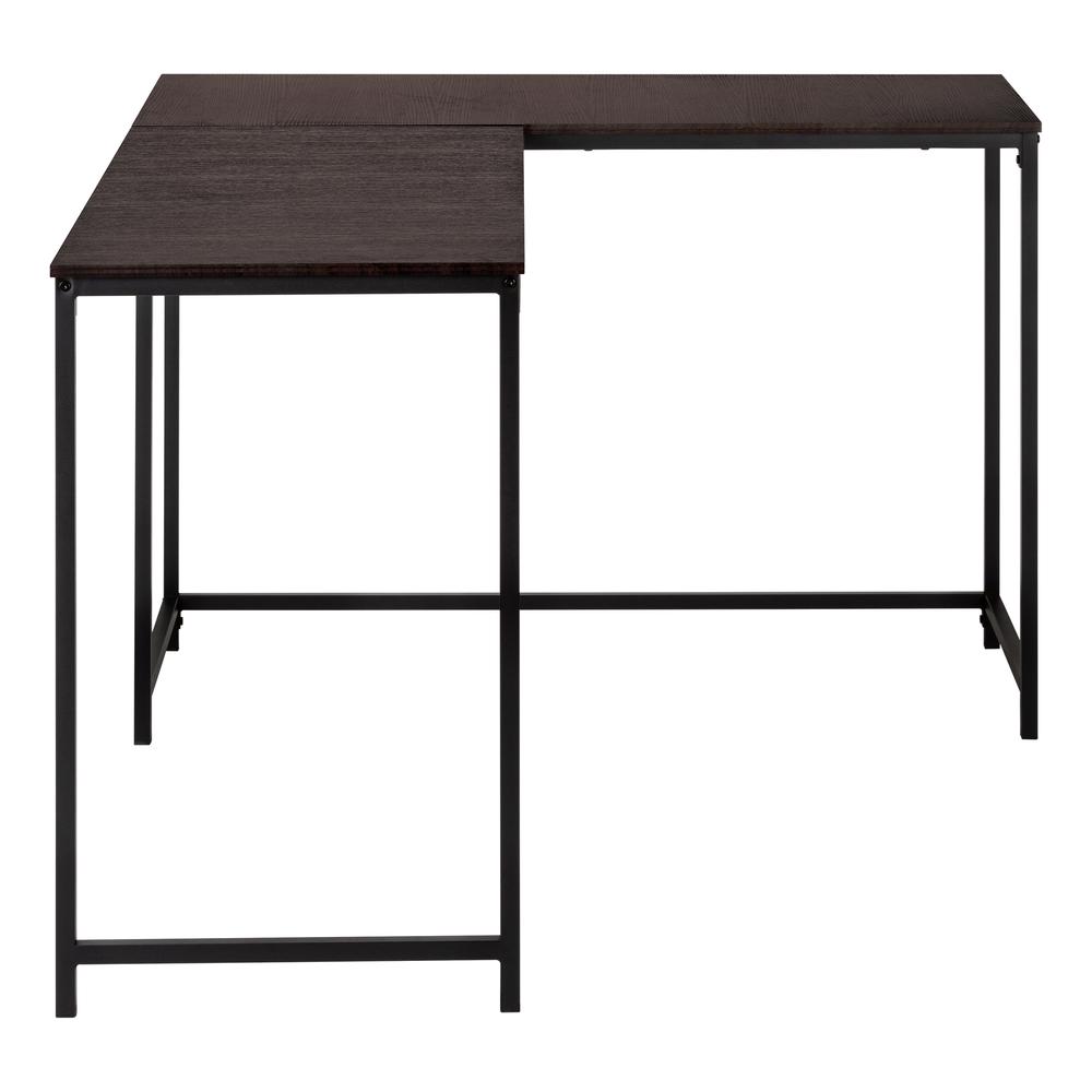 Computer Desk, Home Office, Corner, 58L, L Shape, Work, Laptop, Brown Laminate. Picture 4