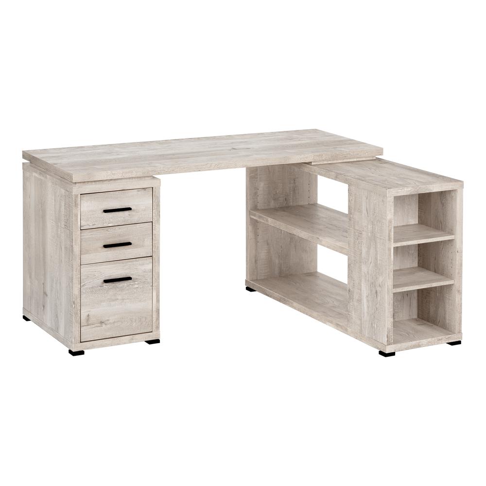Computer Desk, Home Office, Corner, Left, Right Set-up, Storage Drawers. Picture 1