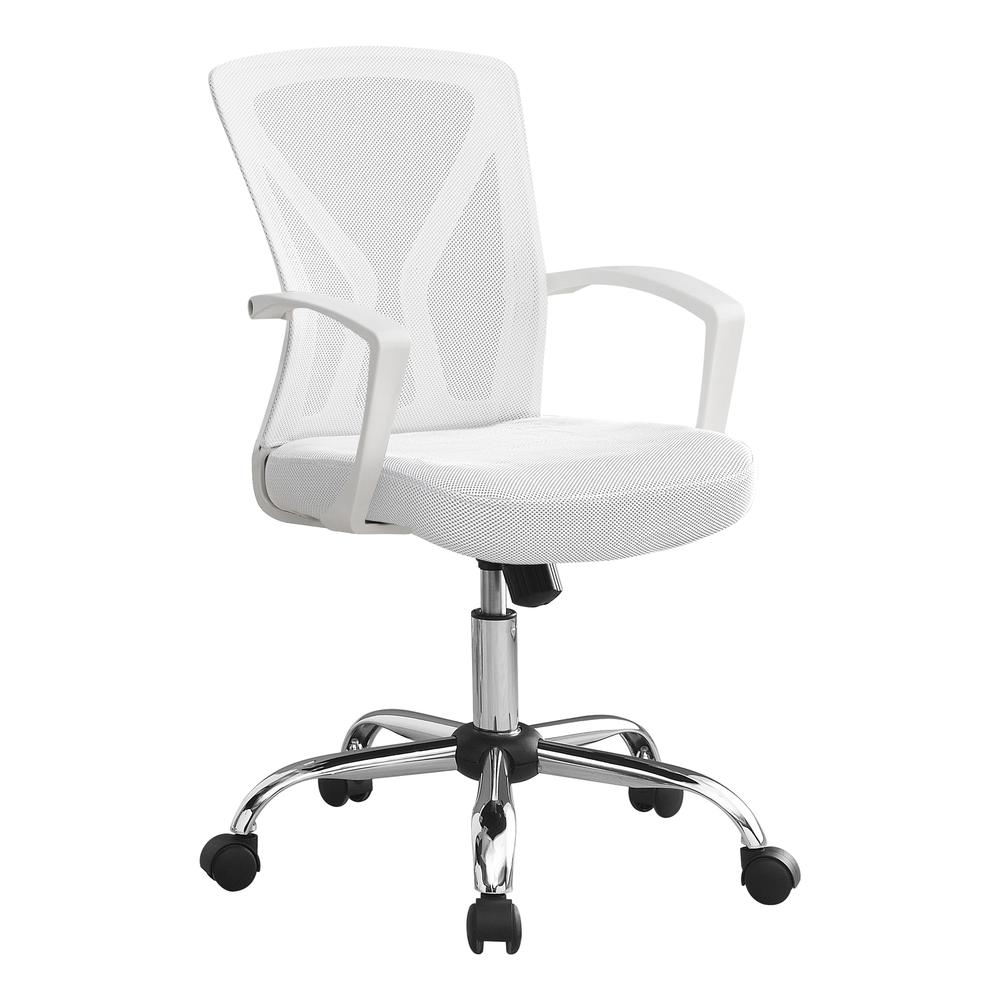 Office Chair, Adjustable Height, Swivel, Ergonomic, Armrests, Computer Desk. Picture 1
