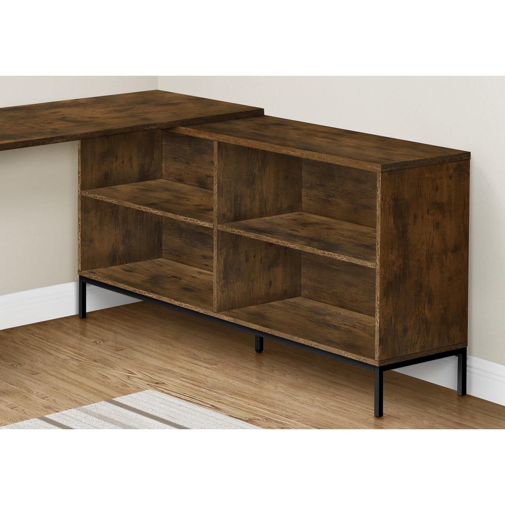 Computer Desk, Home Office, Corner, Storage Drawers, 60L, L Shape, Work. Picture 3
