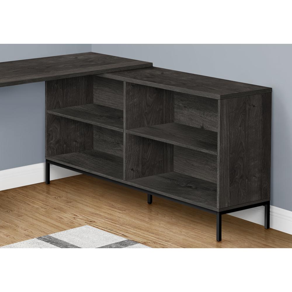Computer Desk, Home Office, Corner, Storage Drawers, 60L, L Shape, Work. Picture 3