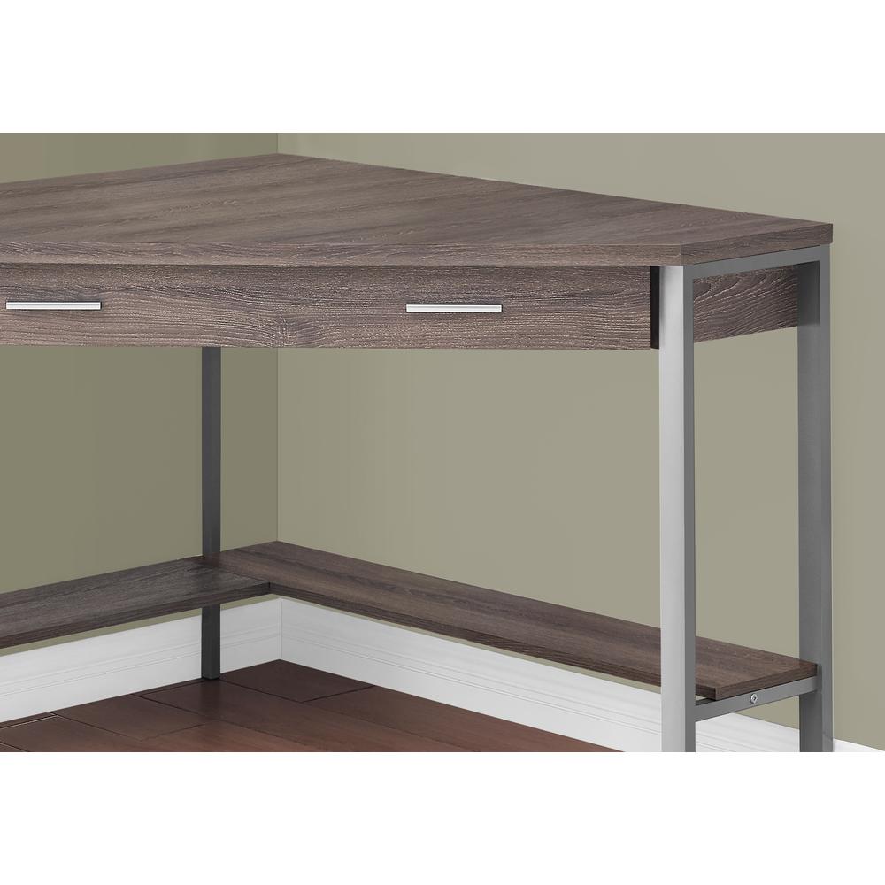 Computer Desk, Home Office, Corner, Storage Drawers, 42L, Work, Laptop. Picture 3