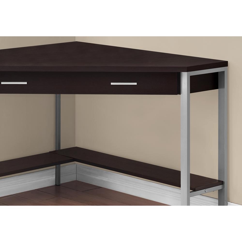 Computer Desk, Home Office, Corner, Storage Drawers, 42L, Work, Laptop. Picture 3