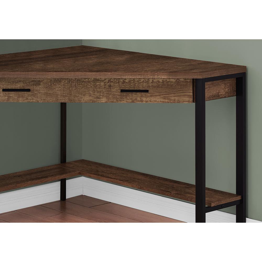 Computer Desk, Home Office, Corner, Storage Drawers, 42L, Work, Laptop. Picture 3