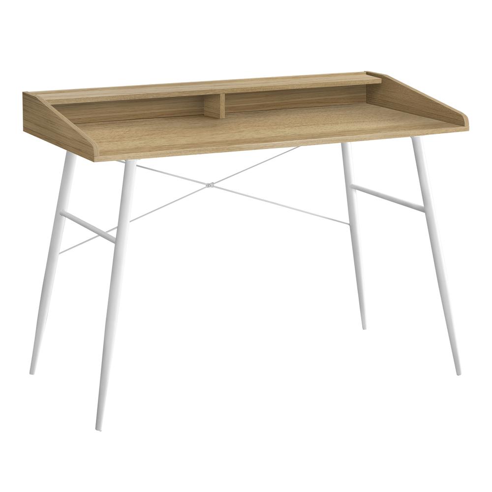 Computer Desk, Home Office, Laptop, Storage Shelves, 48L. Picture 1
