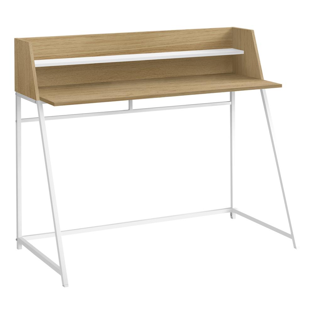 Computer Desk, Home Office, Laptop, Storage Shelves, 48L. Picture 1