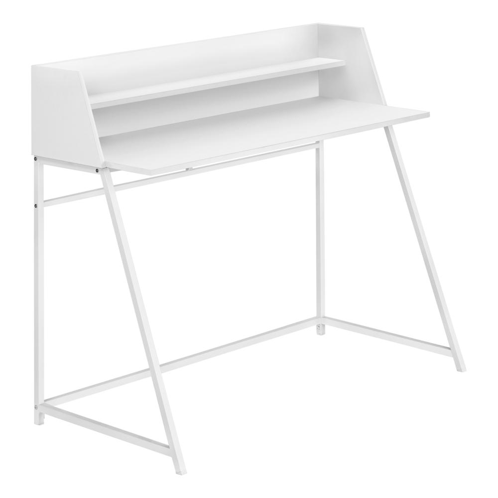 Computer Desk, Home Office, Laptop, Storage Shelves, 48L. Picture 1