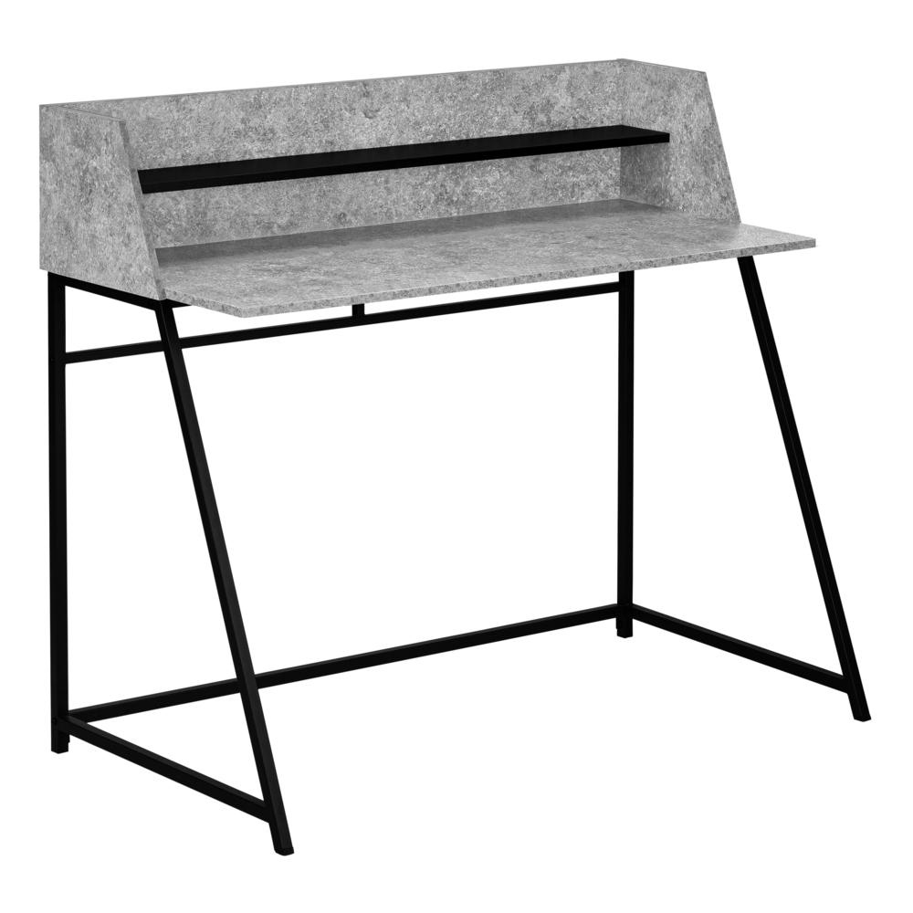 Computer Desk, Home Office, Laptop, Storage Shelves, 48L. Picture 1