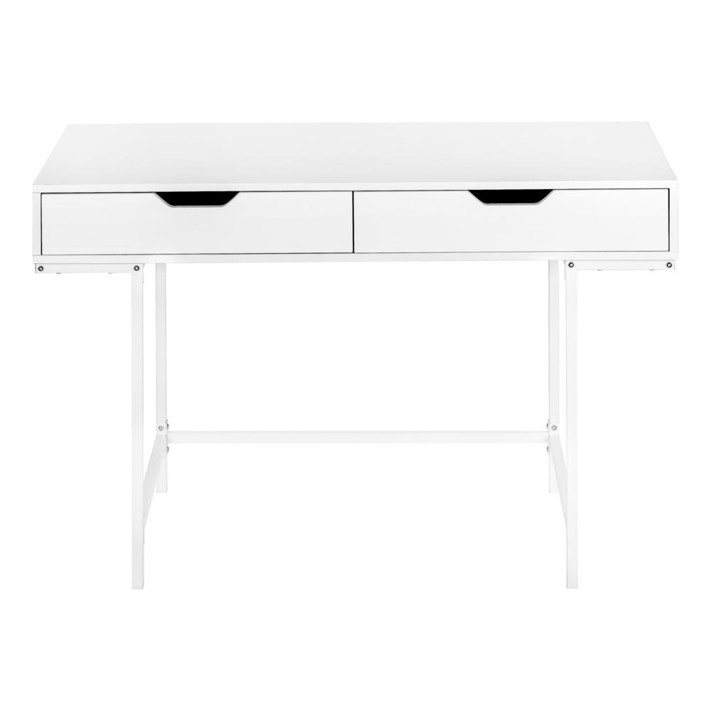 Computer Desk, Home Office, Laptop, Storage Drawers, 48L. Picture 2