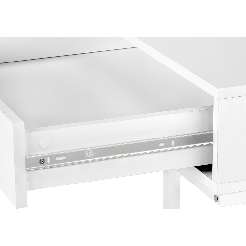 Computer Desk, Home Office, Laptop, Storage Drawers, 48L. Picture 7