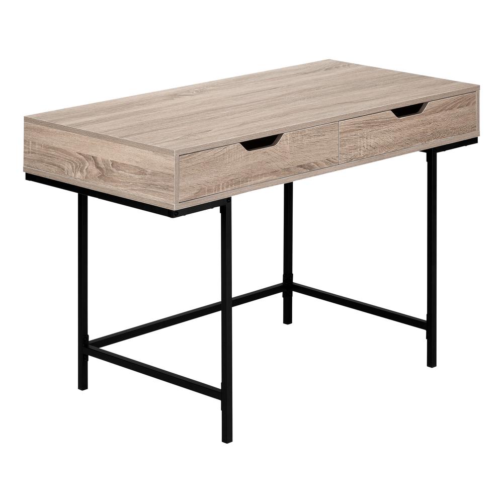 Computer Desk, Home Office, Laptop, Storage Drawers, 48L. Picture 1